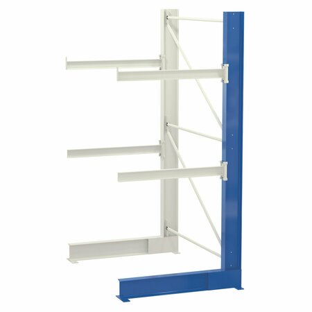 Vestil Blue Steel Single-Sided Racking 10"Wx56"Lx120"H 4750lb Capacity SAC-1048